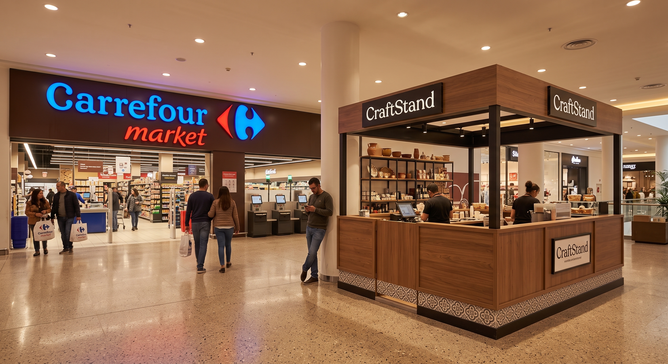 CraftStand Kiosque Carrefour Market